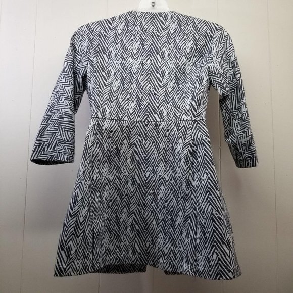 Cabi M Jacket Zig Zag Chevron Stripe Ponte‎ Knit 3034 Long Duster Spring - Picture 5 of 8